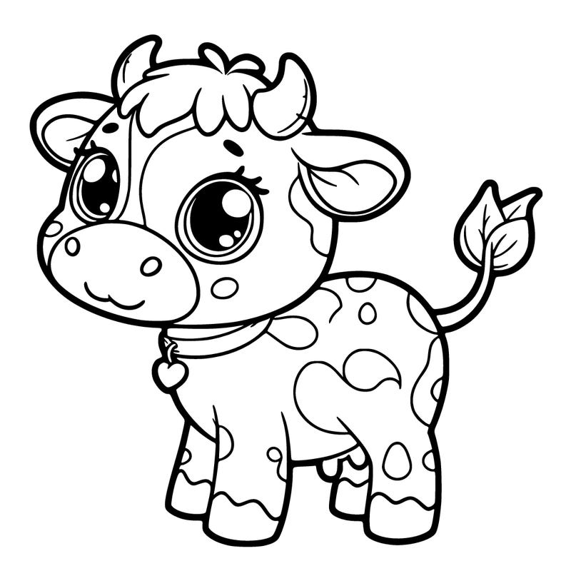 a cute blueberry cow