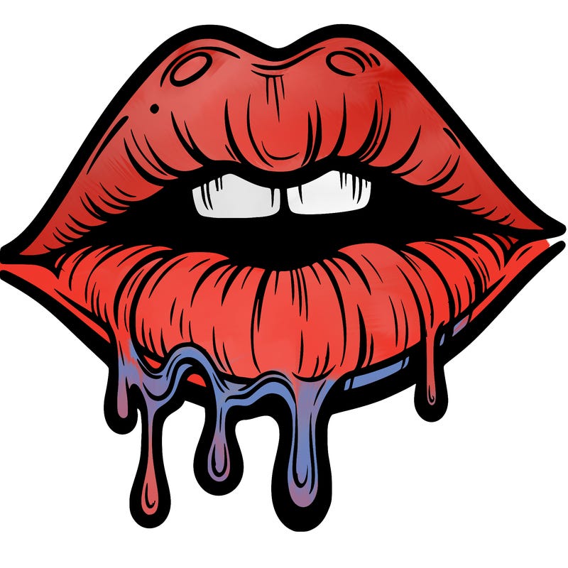 lips that look realistic and drip