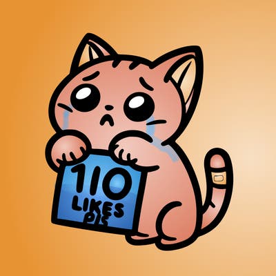 a cat begging for 10 likes