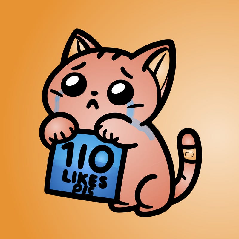 a cat begging for 10 likes