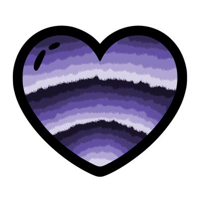 a blank heart