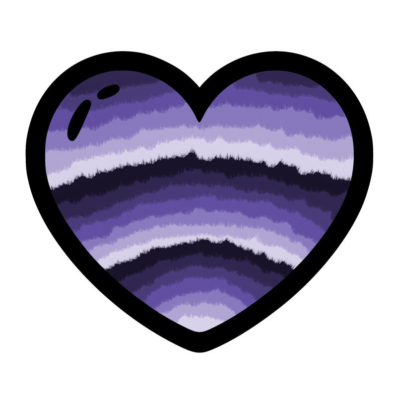 a blank heart