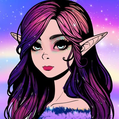 elf girl realistic dark fantasy