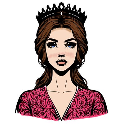 realistic beautiful queen