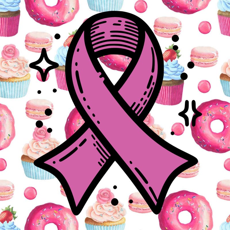 ribbon symbol of national breast cancer awareness month