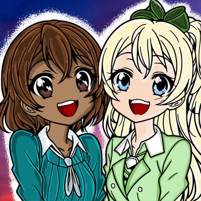 two anime girls