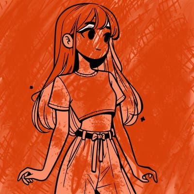 girl in a cute crop top