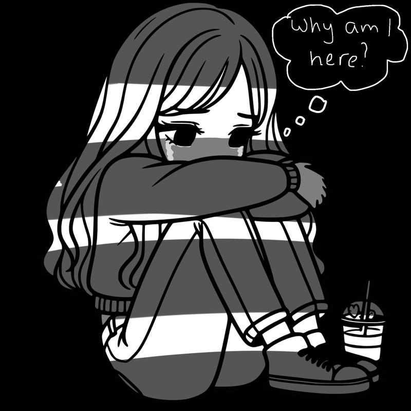 a girl  after a breakup