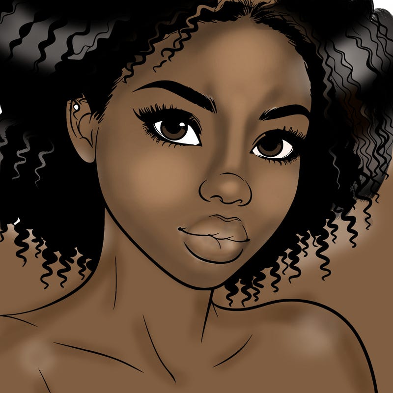 realistic black girl
