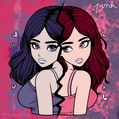 realistic girl split