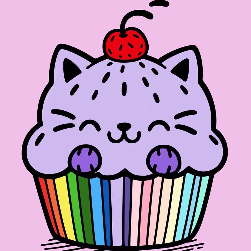 cat cupcake