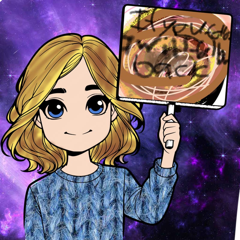 realistic girl holding up a sign