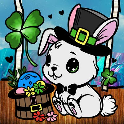 st. patrick's day, bunny.