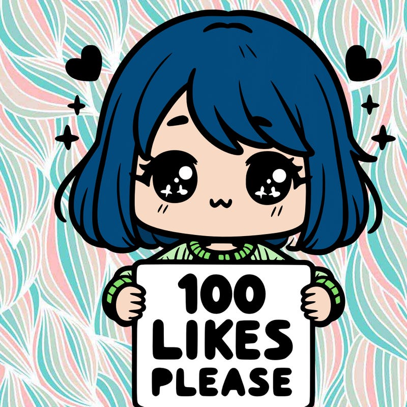 cute girl holding a sign saying 100 likes please