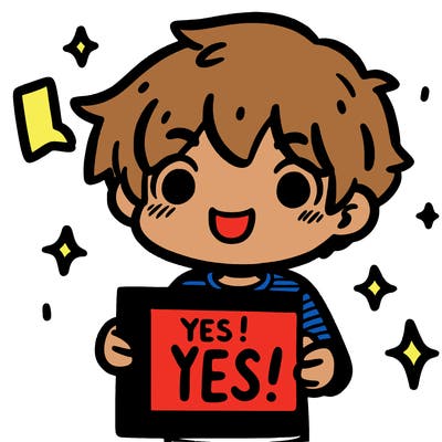 happy boy saying yes ads!!!