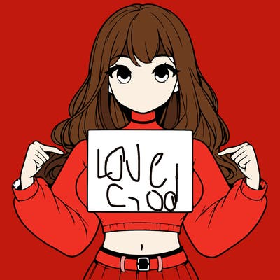 girl holding a blank sign in a long sleeve crop top