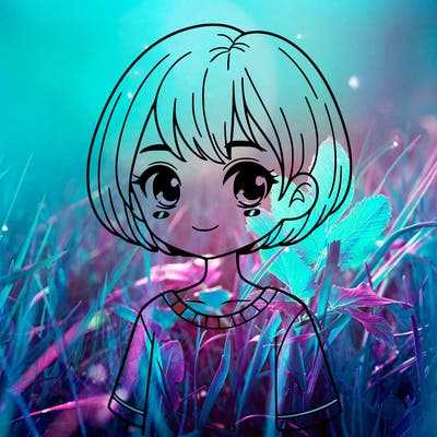 girl with short hair