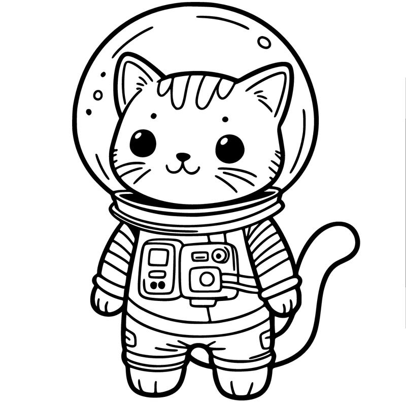 a cat that’s wearing a spacesuit