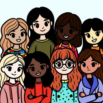 group of girls