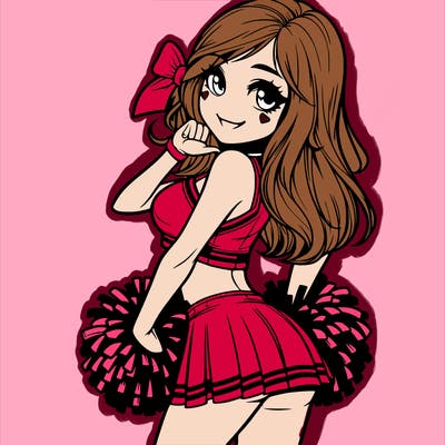 realistic cheerleader