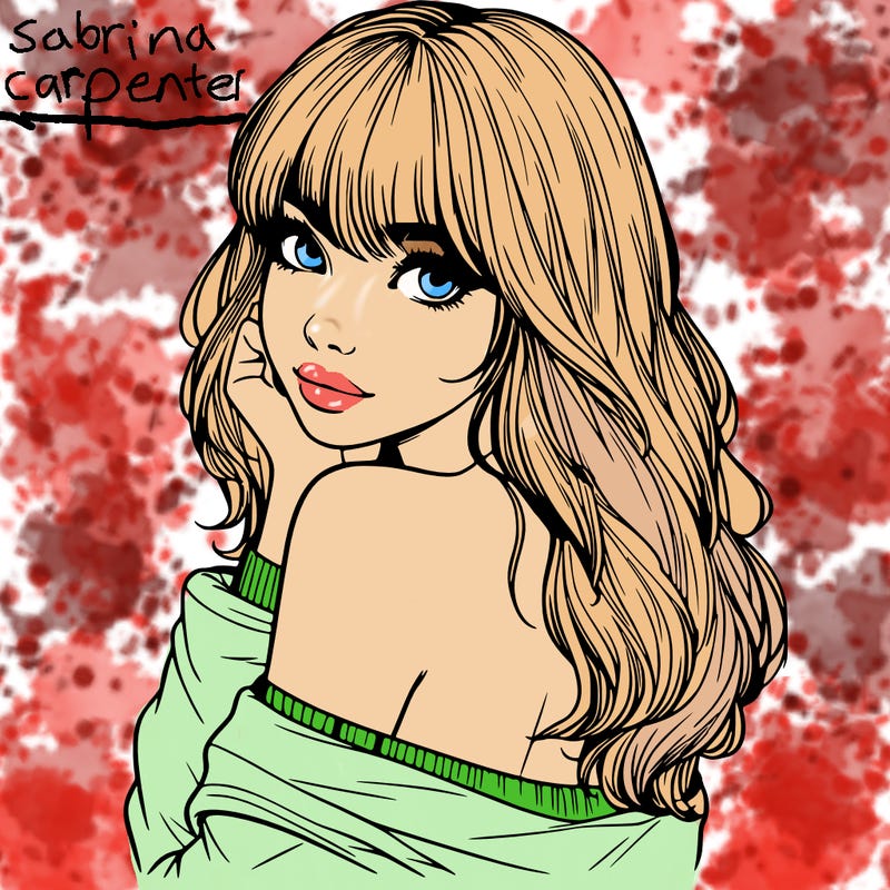 realistic girl with bangs looking over her shoulder