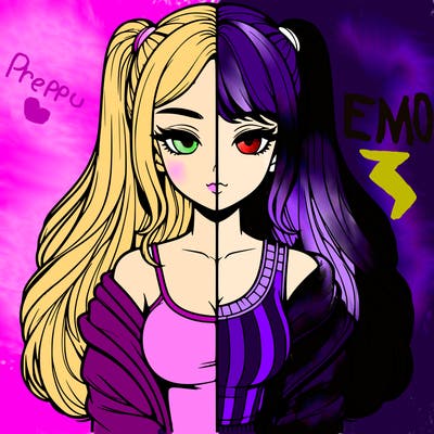 realistic girl split