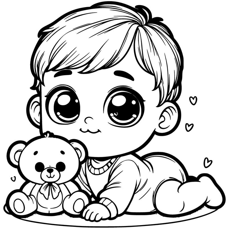 cute realistic baby