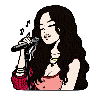 realistic female singer