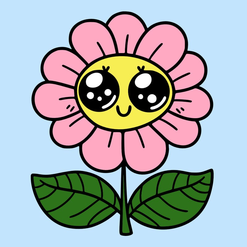 flower with eyes