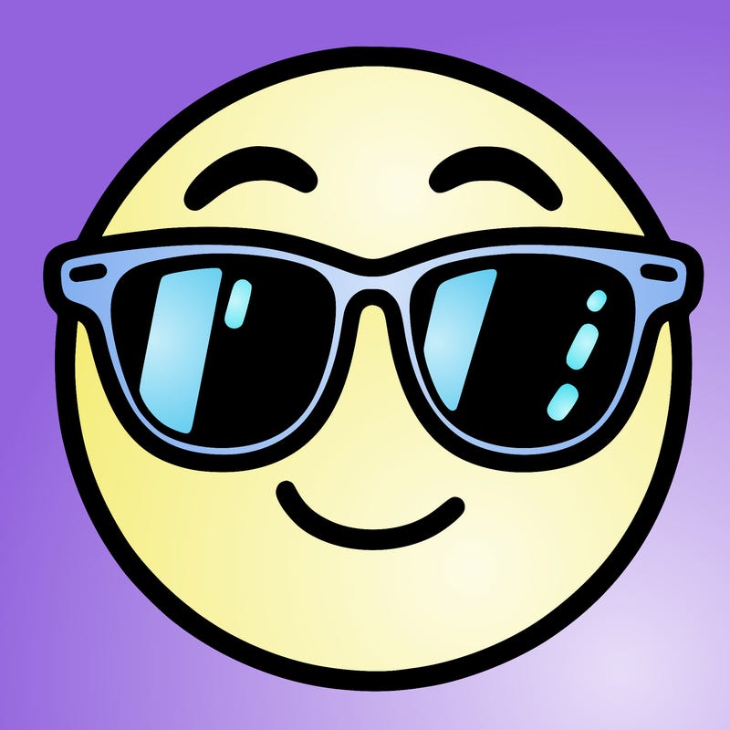 emoji with sunglasses