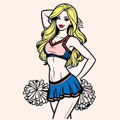 realistic cheerleader