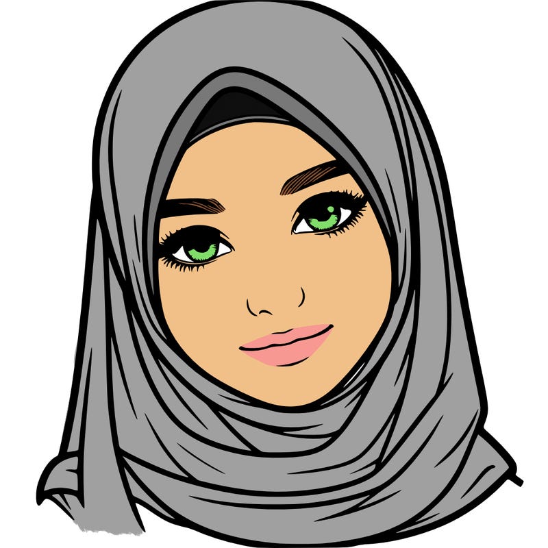 realistic girl with hijap