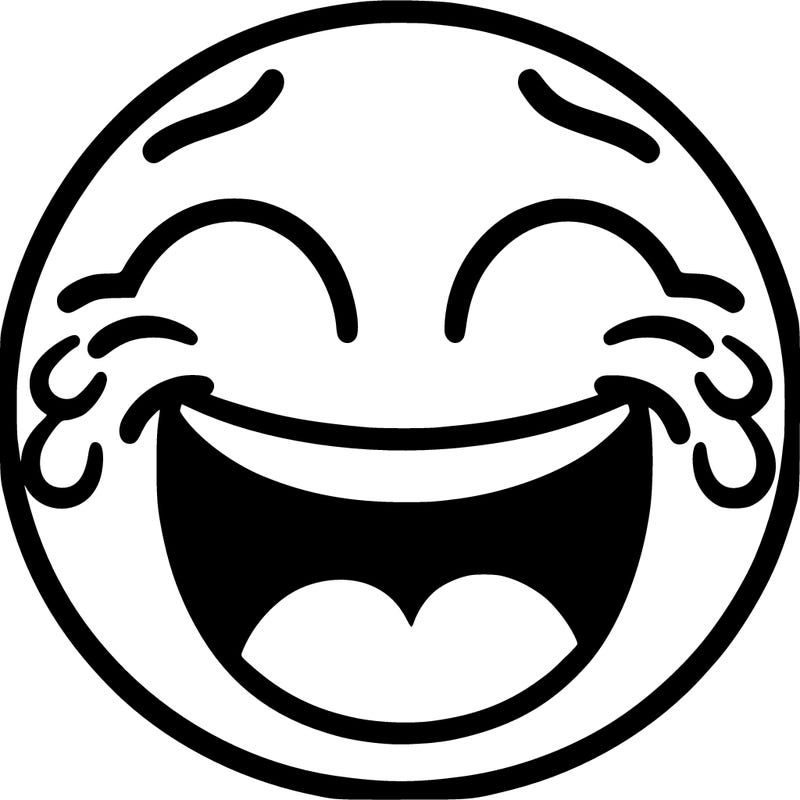 a laughing emoji