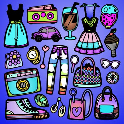 easy things to color that have fashion