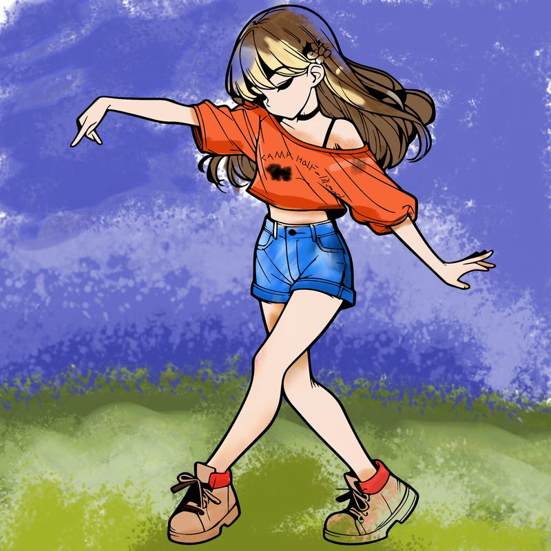 realistic girl danceing