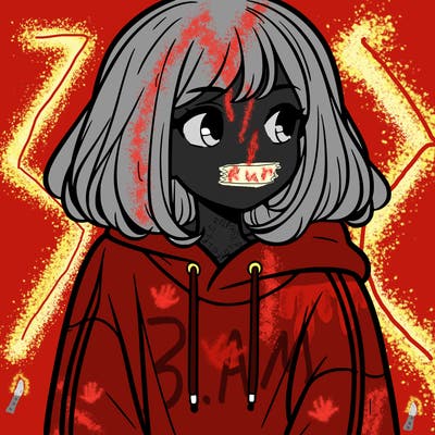 girl in a sweatshirt