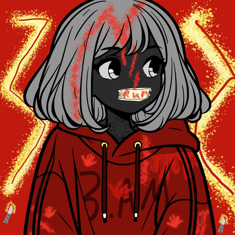 girl in a sweatshirt