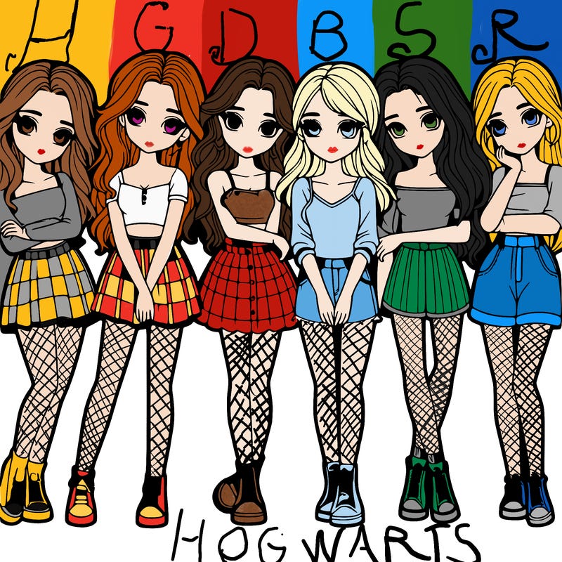 a group of girls realistic