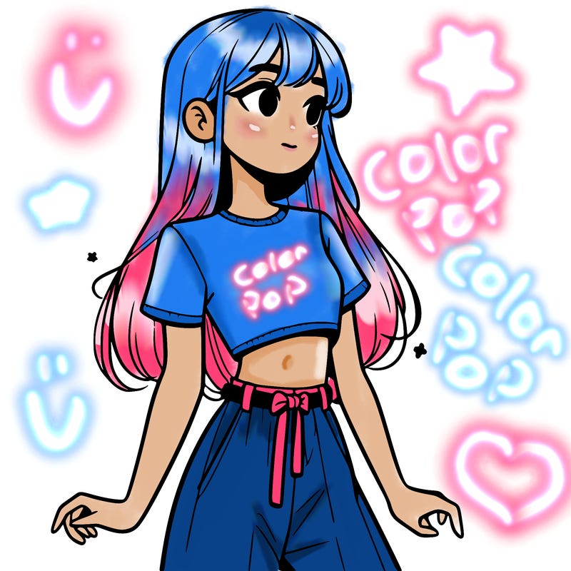 girl in a cute crop top