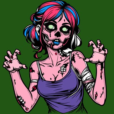 realistic zombie girl