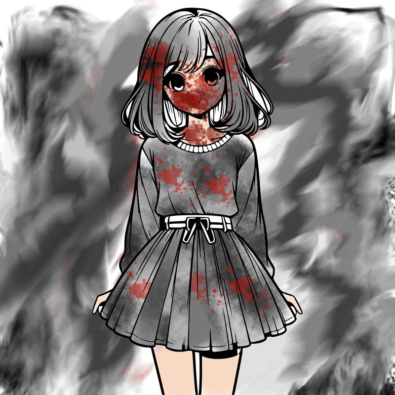 realistic girl with a skirt on