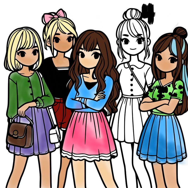 group of girls