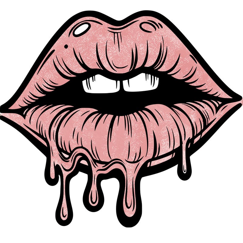 lips that look realistic and drip