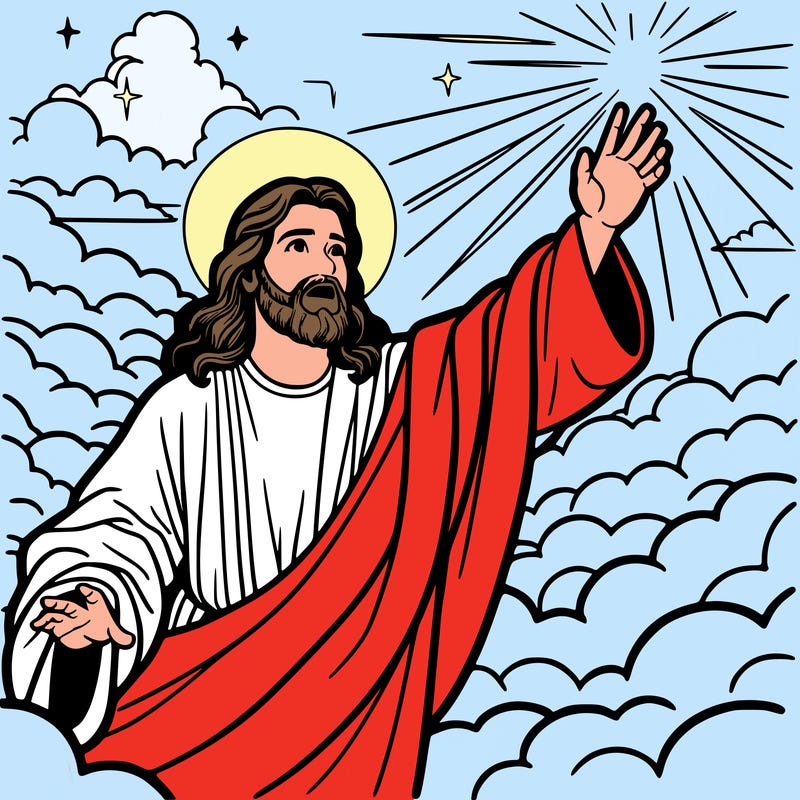 jesus christ in sky