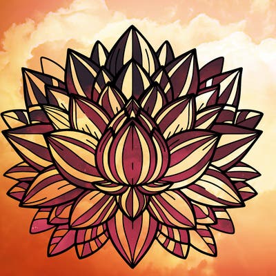 lotus flower mandala