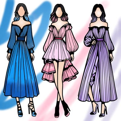 fashion models dresses