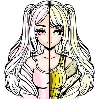 realistic girl split