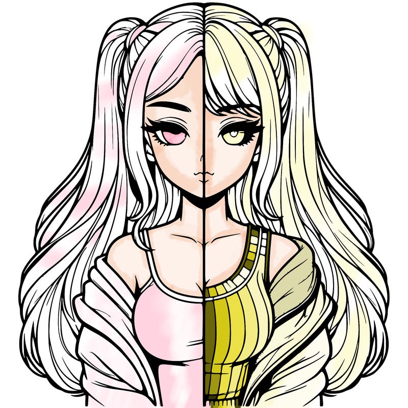 realistic girl split