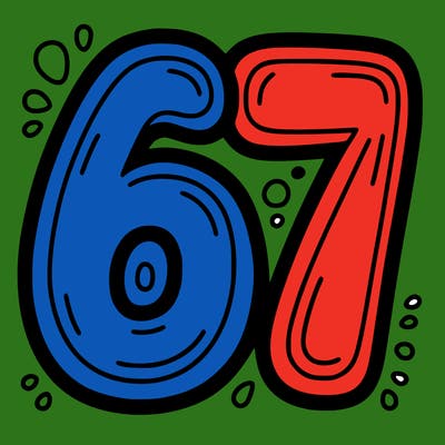 the number 67