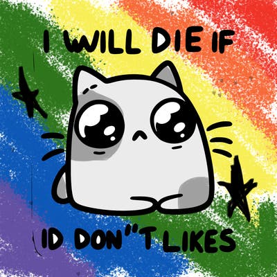 a cat that will die if we don’t get 10 likes